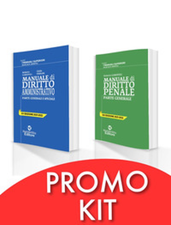Kit manuali superiori: Manuale di diritto penale. Parte generale-Manuale di diritto amministrativo - Librerie.coop Kit manuali superiori: Manuale di diritto penale. Parte generale-Manuale di diritto amministrativo - Librerie.coop