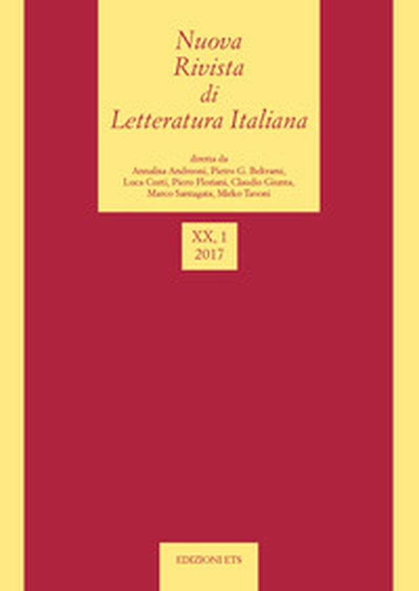 Nuova rivista di letteratura italiana - Vol. 1 - Librerie.coop Nuova rivista di letteratura italiana - Vol. 1 - Librerie.coop