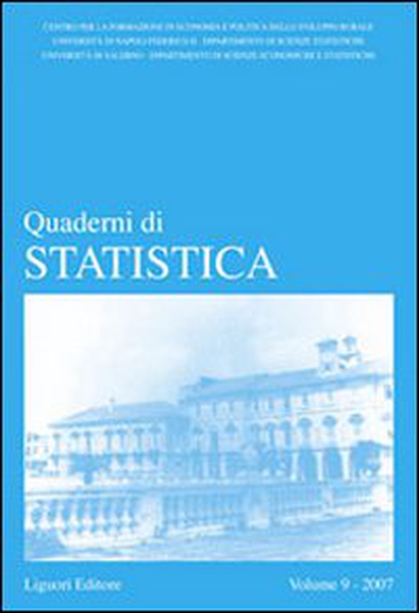 Quaderni di statistica - Librerie.coop Quaderni di statistica - Librerie.coop