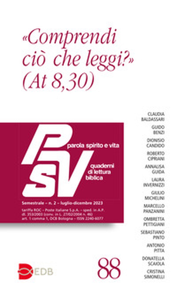 Parola spirito e vita. Quaderni di lettura biblica - Vol. 2 - Librerie.coop Parola spirito e vita. Quaderni di lettura biblica - Vol. 2 - Librerie.coop
