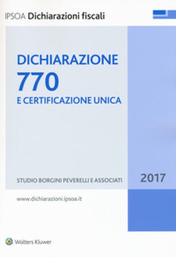 Dichiarazione 770 e certificazione unica - Librerie.coop Dichiarazione 770 e certificazione unica - Librerie.coop