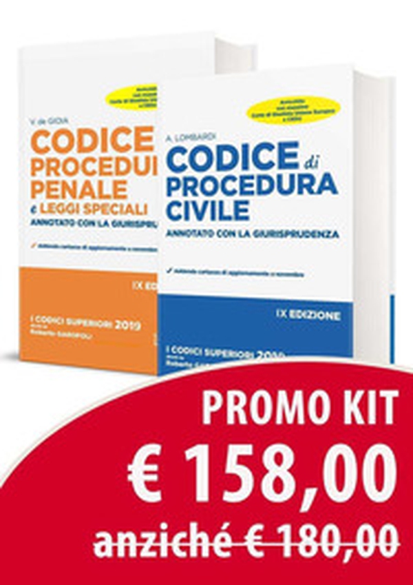 Codice di procedura civile. Annotato con la giurisprudenza-Codice di procedura penale e leggi speciali. Annotato con la giurisprudenza - Librerie.coop Codice di procedura civile. Annotato con la giurisprudenza-Codice di procedura penale e leggi speciali. Annotato con la giurisprudenza - Librerie.coop