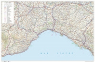Liguria. Carta stradale della regione 1:250.000 (carta murale plastificata stesa con aste cm 96x63) - Librerie.coop