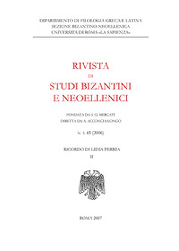 Rivista di studi bizantini e neoellenici. Ediz. anastatica - Librerie.coop Rivista di studi bizantini e neoellenici. Ediz. anastatica - Librerie.coop