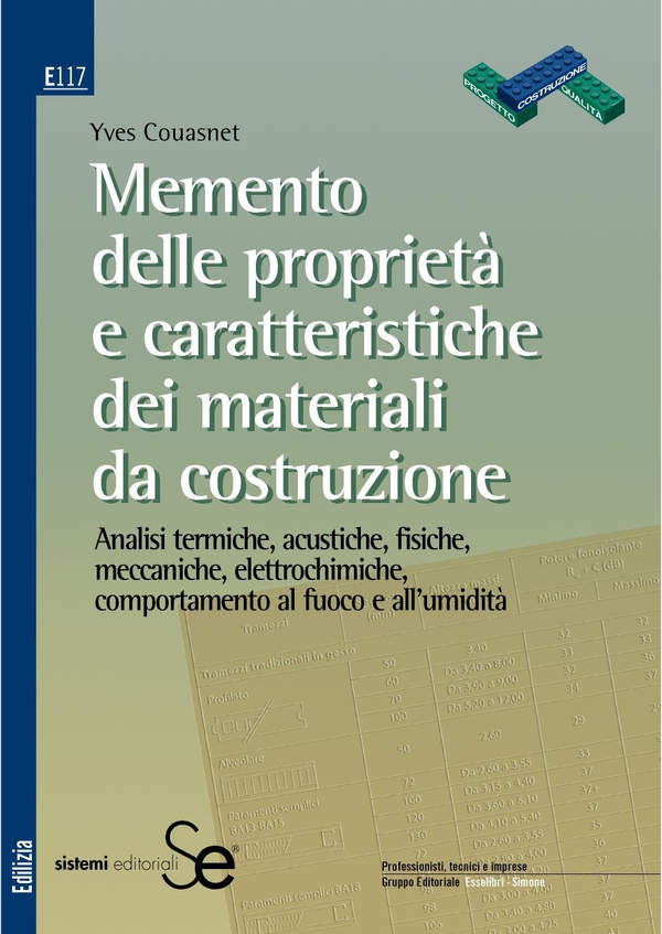 Memento delle proprietà e delle caratteristiche dei materiali da costruzione - Librerie.coop Memento delle proprietà e delle caratteristiche dei materiali da costruzione - Librerie.coop
