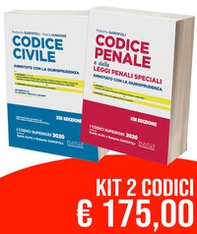 Kit Codici Esame Avvocato 2020: Codice civile-Codice penale annotati con la giurisprudenza - Librerie.coop