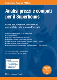Analisi prezzi e computi per il Superbonus. Guida alla redazione del computo con analisi svolte e ampio prezzario - Librerie.coop
