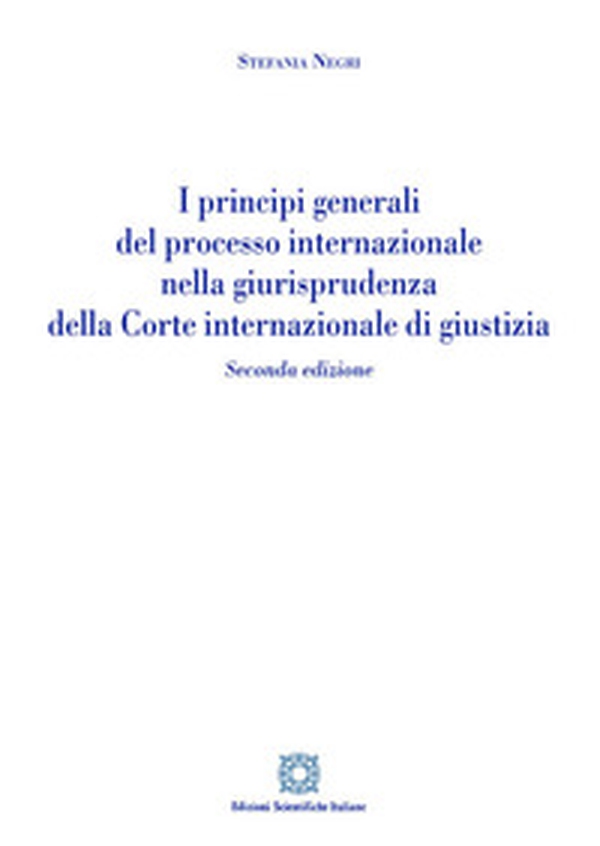 I principi generali del processo internazionale nella giurisprudenza della corte internazionale di giustizia - Librerie.coop I principi generali del processo internazionale nella giurisprudenza della corte internazionale di giustizia - Librerie.coop