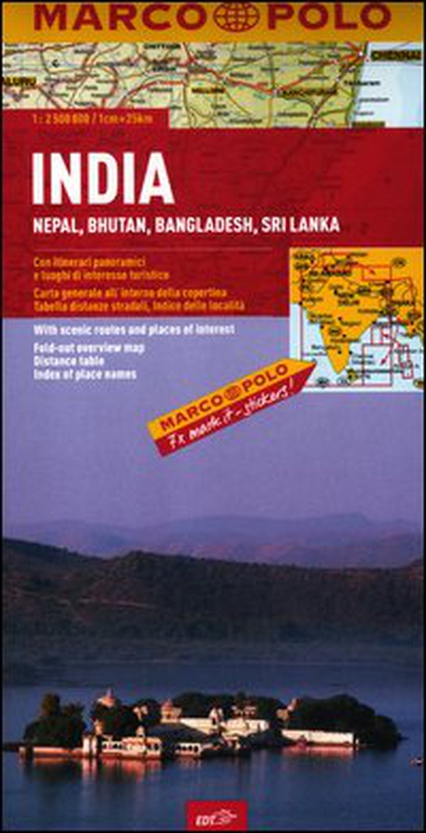 India, Nepal, Bhutan, Bangladesh, Sri Lanka 1:2.500.000 - Librerie.coop India, Nepal, Bhutan, Bangladesh, Sri Lanka 1:2.500.000 - Librerie.coop