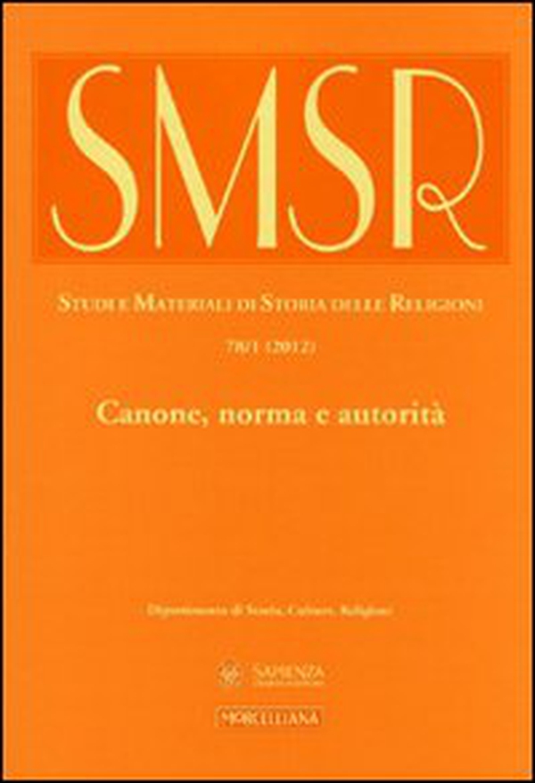 SMSR. Studi e materiali di storia delle religioni - Librerie.coop SMSR. Studi e materiali di storia delle religioni - Librerie.coop