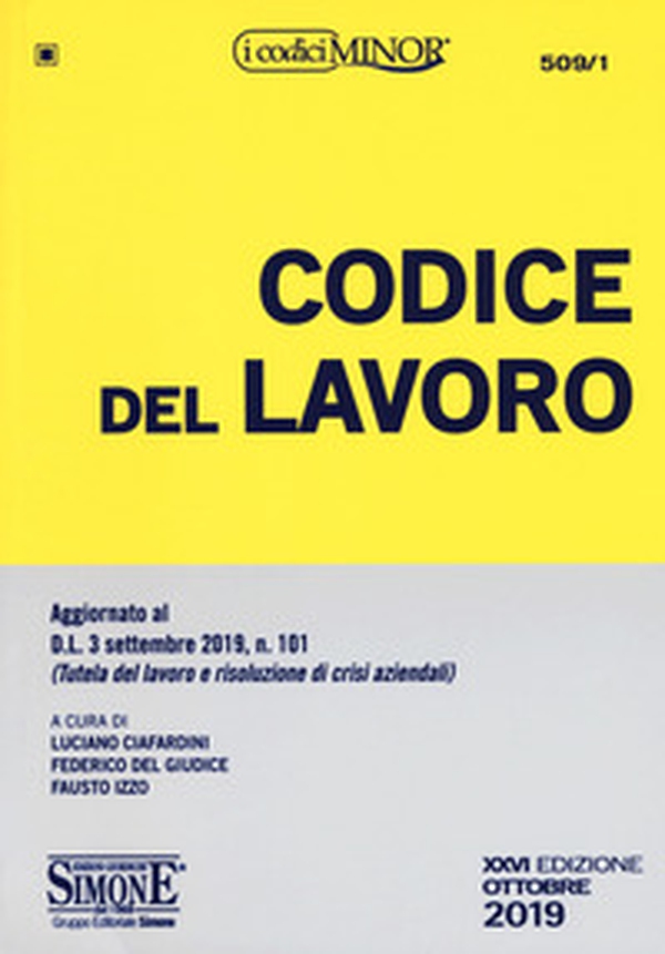 Codice del lavoro. Ediz. minore - Librerie.coop Codice del lavoro. Ediz. minore - Librerie.coop