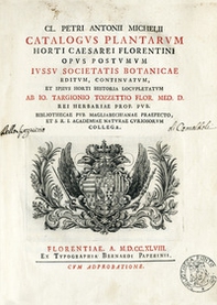 Catalogus plantarum Horti Caesarei Florentini - Librerie.coop