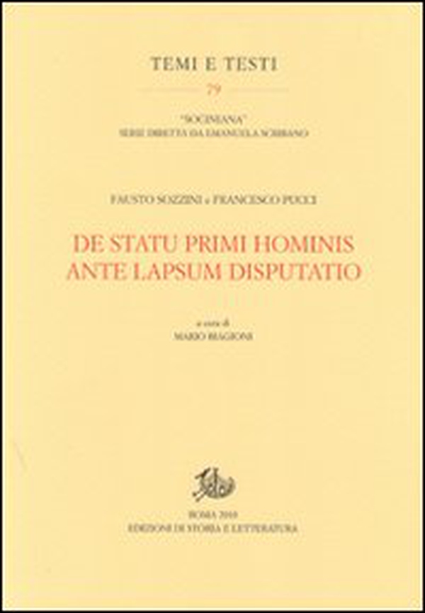 De statu primi hominis ante lapsum disputatio - Librerie.coop De statu primi hominis ante lapsum disputatio - Librerie.coop