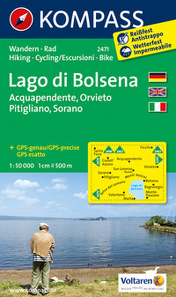 Carta escursionistica n. 2471. Lago di Bolsena 1:50.000 - Librerie.coop Carta escursionistica n. 2471. Lago di Bolsena 1:50.000 - Librerie.coop