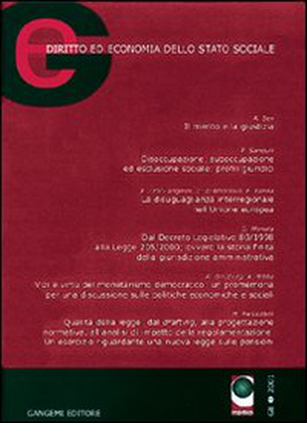 GE. Diritto ed economia dello Stato sociale - Vol. 1 - Librerie.coop GE. Diritto ed economia dello Stato sociale - Vol. 1 - Librerie.coop