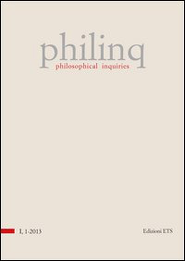 Philinq. Philosophical inquiries - Vol. 1 - Librerie.coop Philinq. Philosophical inquiries - Vol. 1 - Librerie.coop