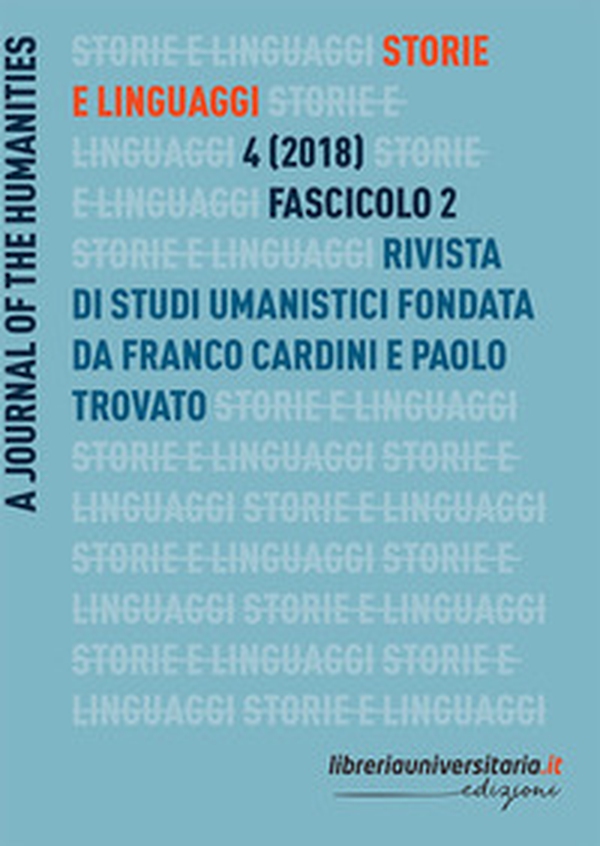 Storie e linguaggi. Rivista di studi umanistici - Librerie.coop Storie e linguaggi. Rivista di studi umanistici - Librerie.coop