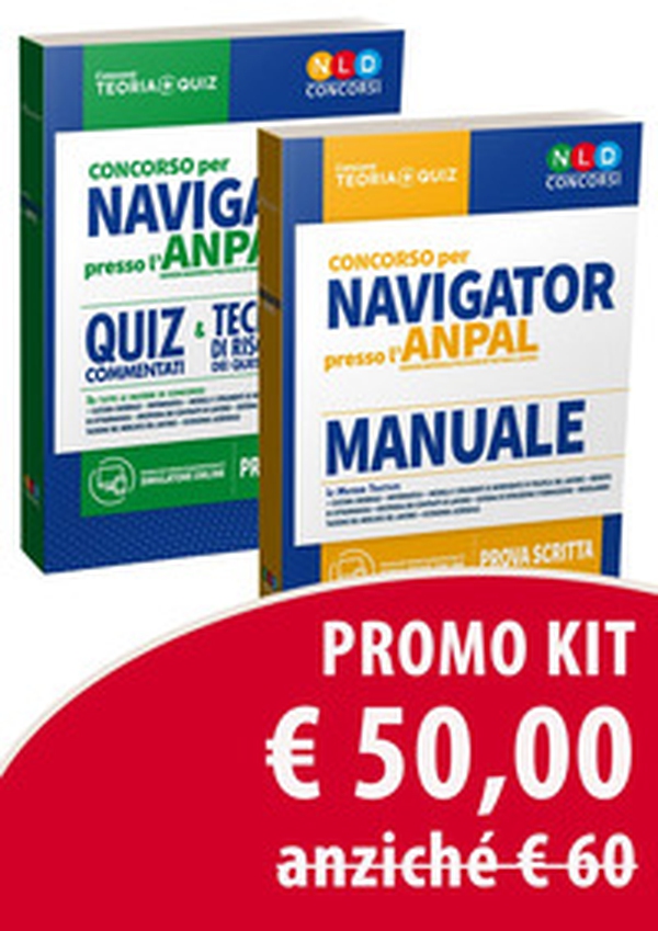 Kit concorso per Navigator presso l'ANPAL. Manuale-Quiz commentati e tecniche di risoluzione dei quesiti di logica - Librerie.coop Kit concorso per Navigator presso l'ANPAL. Manuale-Quiz commentati e tecniche di risoluzione dei quesiti di logica - Librerie.coop