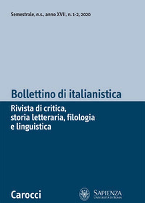 Bollettino di italianistica. Rivista di critica, storia letteraria, filologia e linguistica - Librerie.coop Bollettino di italianistica. Rivista di critica, storia letteraria, filologia e linguistica - Librerie.coop