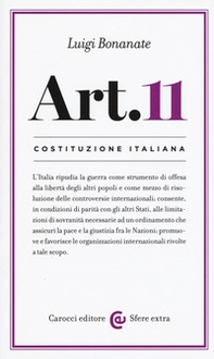 Costituzione italiana: articolo 11 - Librerie.coop