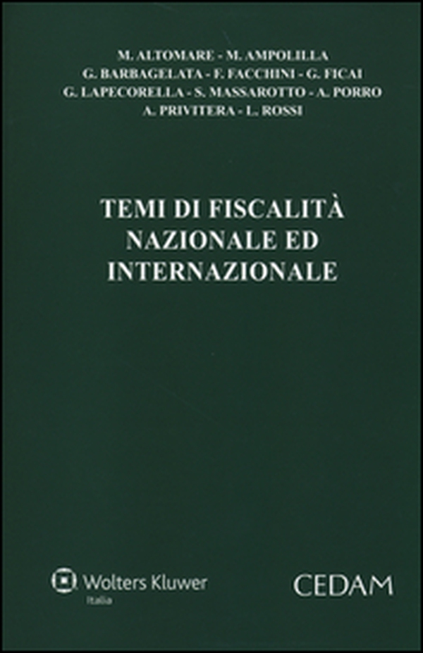Temi di fiscalità nazionale ed internazionale - Librerie.coop Temi di fiscalità nazionale ed internazionale - Librerie.coop