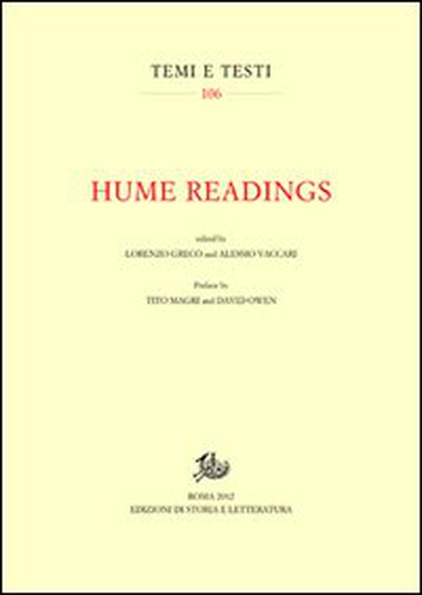 Hume readings - Librerie.coop Hume readings - Librerie.coop