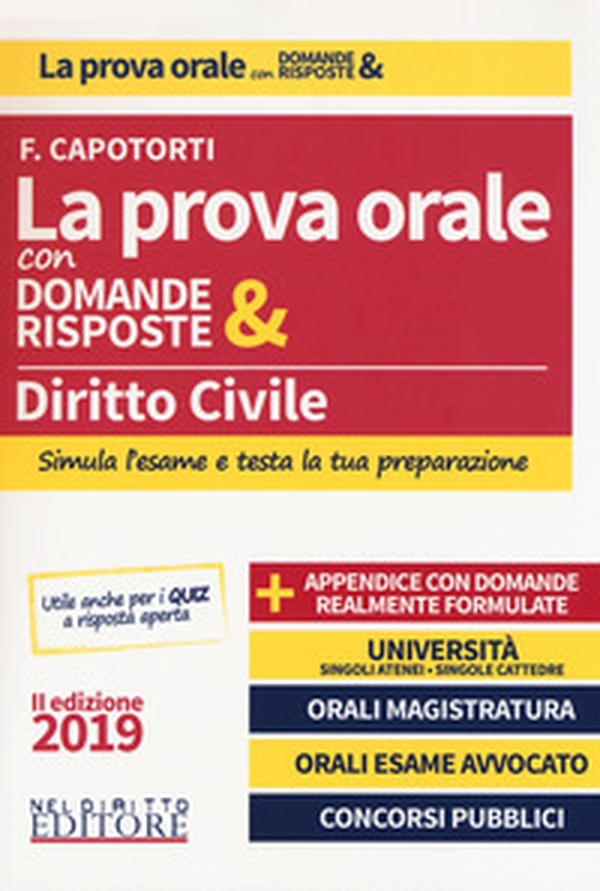 Diritto civile. La prova orale con domande & risposte - Librerie.coop Diritto civile. La prova orale con domande & risposte - Librerie.coop