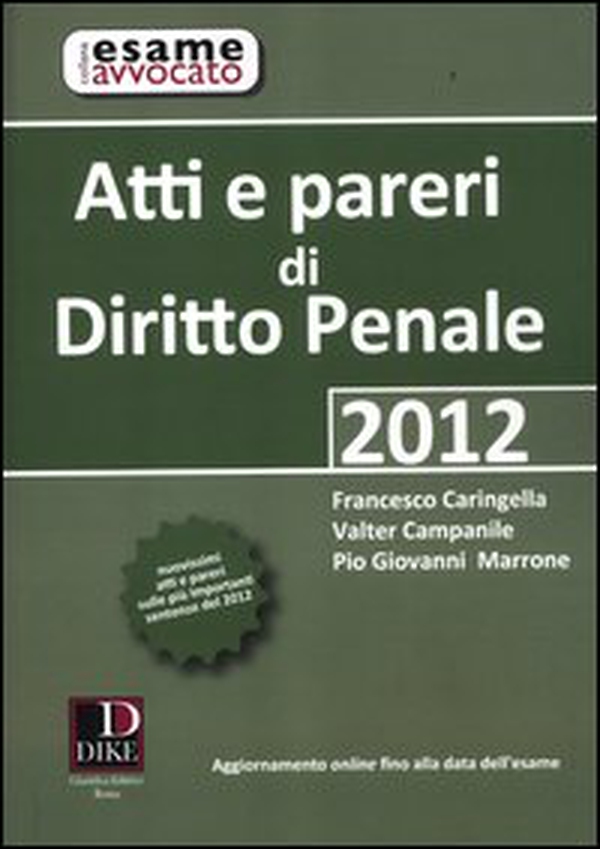 Atti e pareri di diritto penale - Librerie.coop Atti e pareri di diritto penale - Librerie.coop