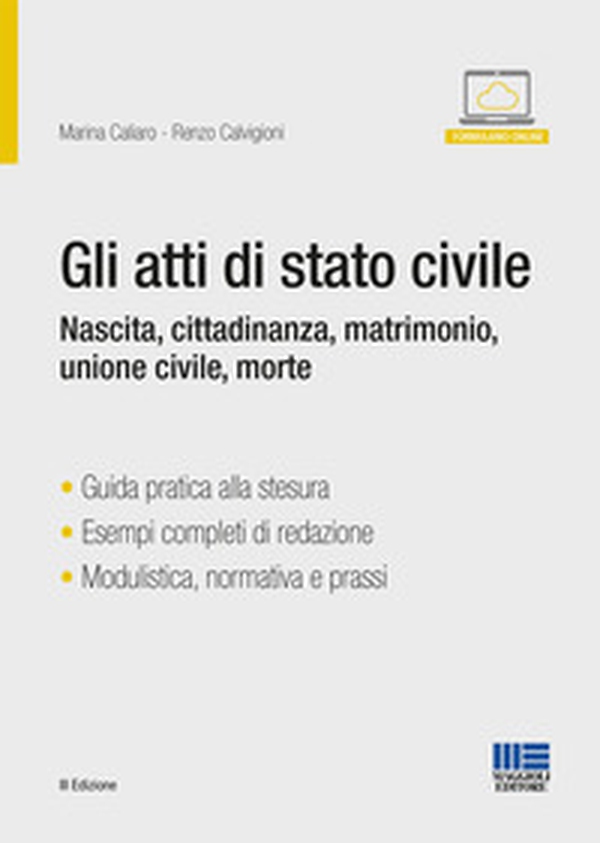 Gli atti di stato civile. Nascita, cittadinanza, matrimonio, morte - Librerie.coop Gli atti di stato civile. Nascita, cittadinanza, matrimonio, morte - Librerie.coop