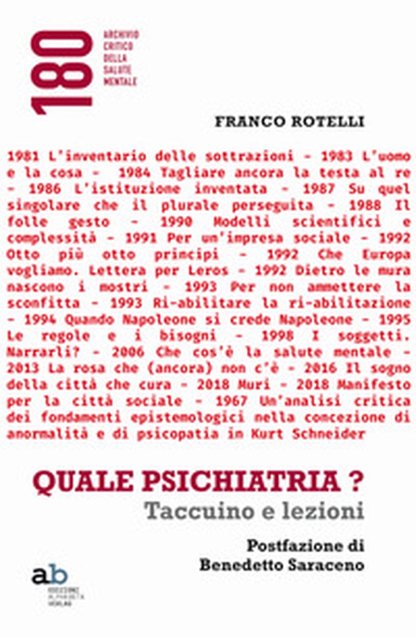 Quale psichiatria? Taccuino e lezioni - Librerie.coop Quale psichiatria? Taccuino e lezioni - Librerie.coop