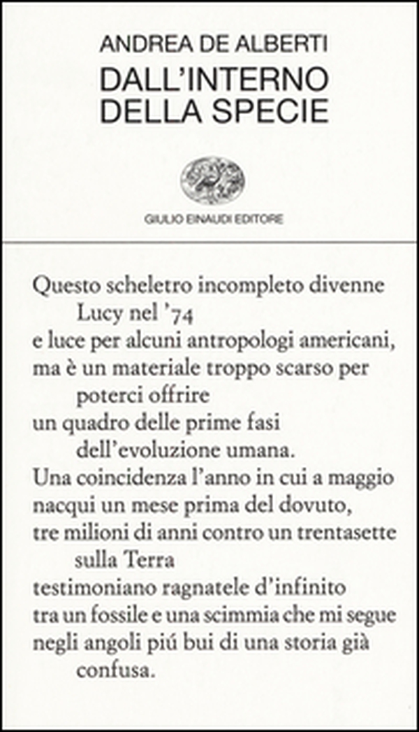 Dall'interno della specie - Librerie.coop Dall'interno della specie - Librerie.coop