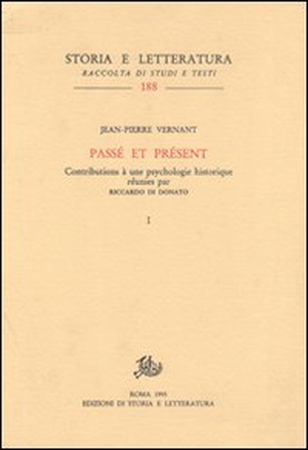 Passé et présent. Contributions à une psychologie historique - Librerie.coop Passé et présent. Contributions à une psychologie historique - Librerie.coop