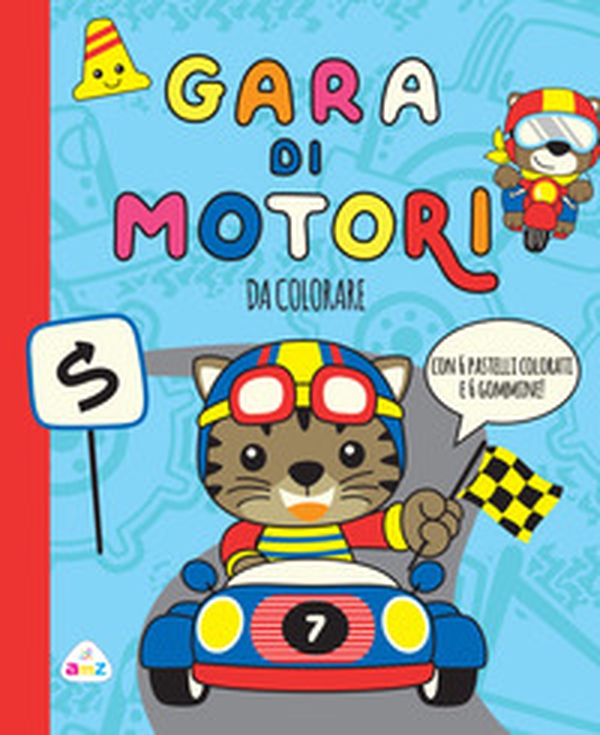 Gara di motori. Da colorare - Librerie.coop Gara di motori. Da colorare - Librerie.coop