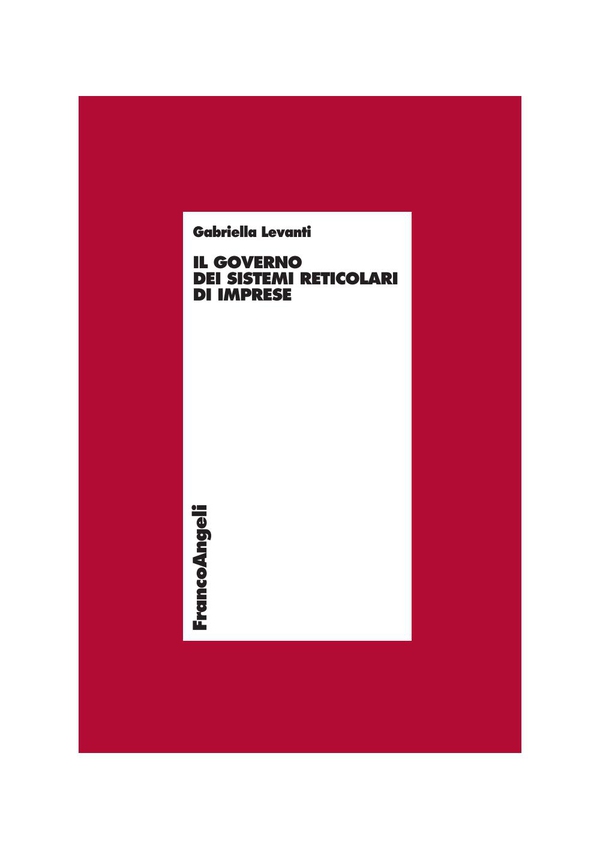 Il governo dei sistemi reticolari di imprese - Librerie.coop Il governo dei sistemi reticolari di imprese - Librerie.coop