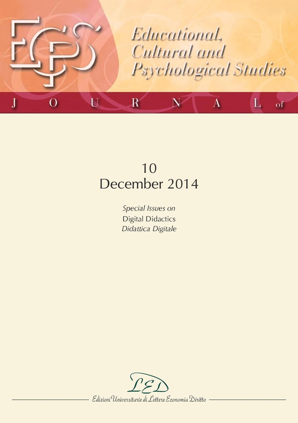 Journal of Educational, Cultural and Psychological Studies (ECPS Journal) No 10 (2014) - Librerie.coop Journal of Educational, Cultural and Psychological Studies (ECPS Journal) No 10 (2014) - Librerie.coop