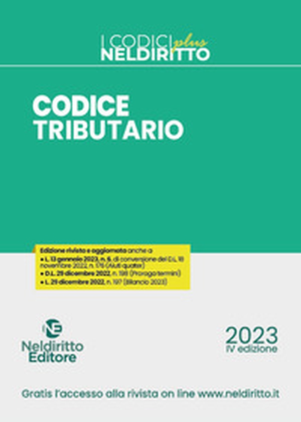 Codice tributario - Librerie.coop Codice tributario - Librerie.coop