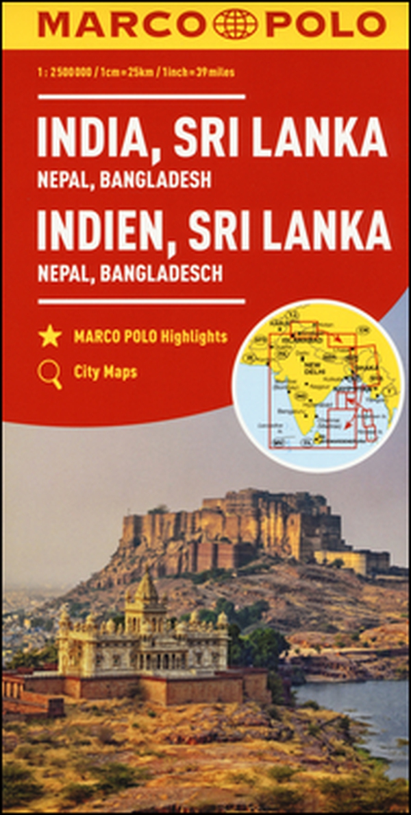 India, Nepal, Bangladesh, Sri Lanka 1:2.500.000 - Librerie.coop India, Nepal, Bangladesh, Sri Lanka 1:2.500.000 - Librerie.coop