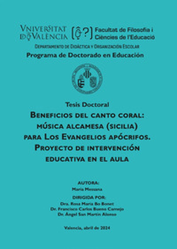 Beneficios del canto coral: musica Alcamesa (Sicilia) para los evangelios apócrifos. Proyecto de intervención educativa en el aula - Librerie.coop Beneficios del canto coral: musica Alcamesa (Sicilia) para los evangelios apócrifos. Proyecto de intervención educativa en el aula - Librerie.coop