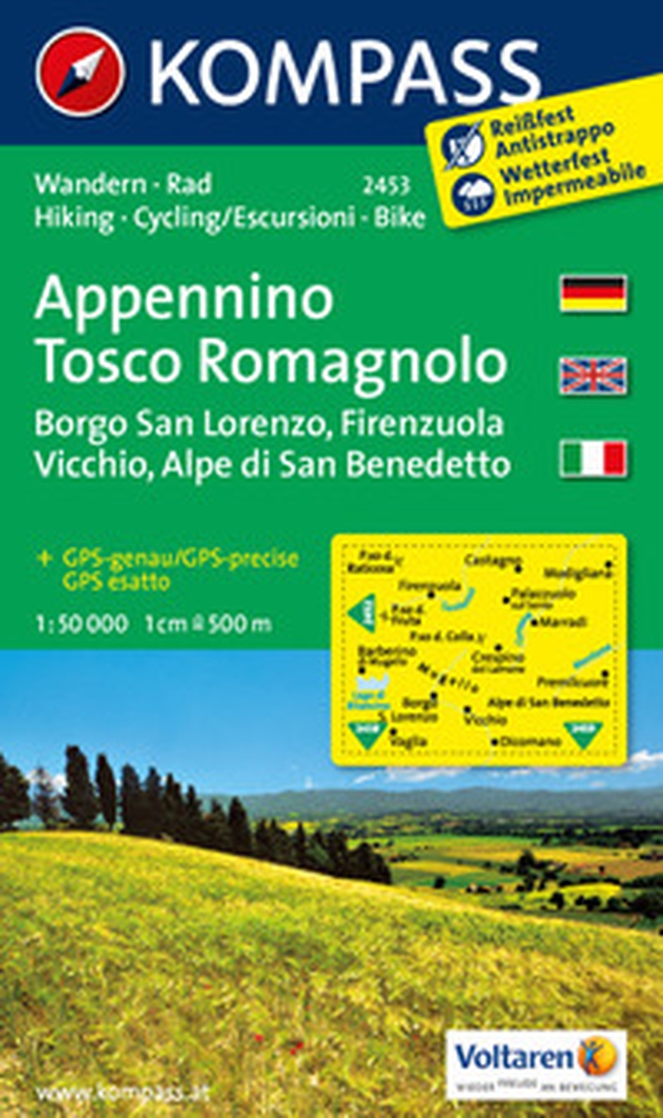 Carta escursionistica n. 2453. Appennino Tosco Romagnolo 1:50.000 - Librerie.coop Carta escursionistica n. 2453. Appennino Tosco Romagnolo 1:50.000 - Librerie.coop