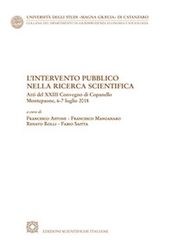 L'intervento pubblico nella ricerca scientifica - Librerie.coop L'intervento pubblico nella ricerca scientifica - Librerie.coop
