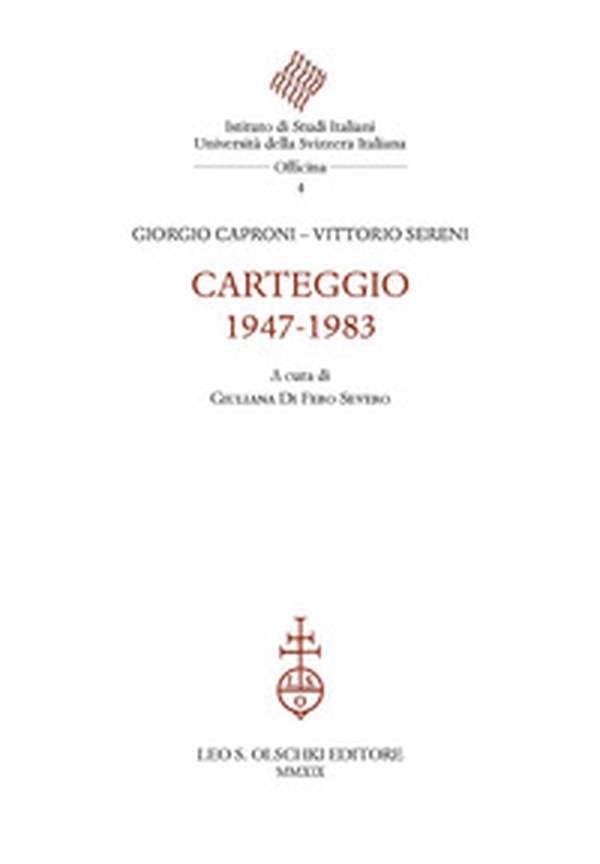 Carteggio 1947-1983 - Librerie.coop Carteggio 1947-1983 - Librerie.coop