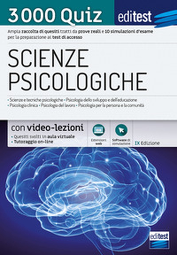 EdiTEST. Scienze psicologiche. 3000 quiz. Ampia raccolta di quesiti tratti da prove reali e 10 simulazioni d'esame per la preparazione ai test di accesso - Librerie.coop EdiTEST. Scienze psicologiche. 3000 quiz. Ampia raccolta di quesiti tratti da prove reali e 10 simulazioni d'esame per la preparazione ai test di accesso - Librerie.coop