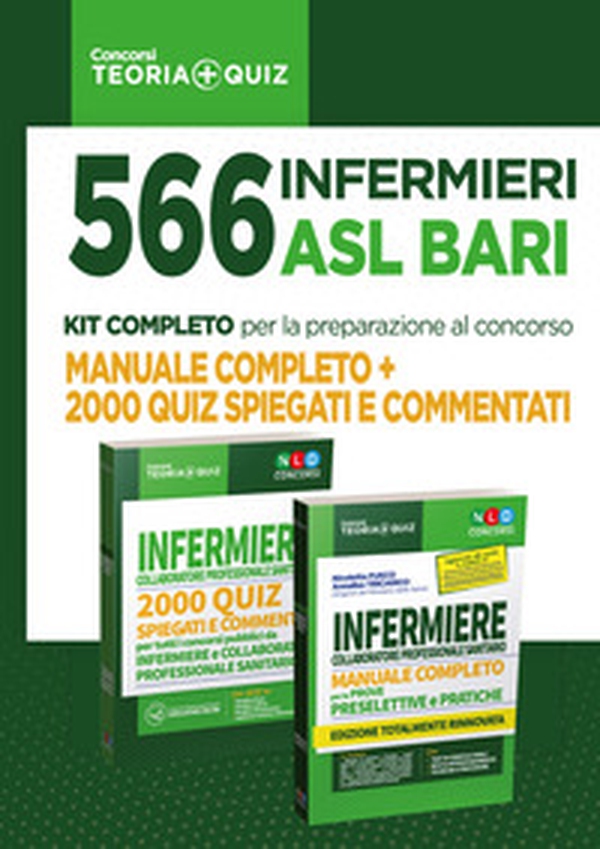 Concorso 566 infermieri ASL Bari: manuale completo + 2000 quiz spiegati e commentati - Librerie.coop Concorso 566 infermieri ASL Bari: manuale completo + 2000 quiz spiegati e commentati - Librerie.coop