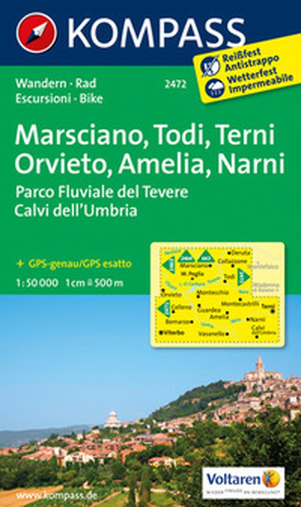 Carta escursionistica n. 2472 - Marsciano, Todi, Terni, Amelia, Narni, 1:50.000 - Librerie.coop Carta escursionistica n. 2472 - Marsciano, Todi, Terni, Amelia, Narni, 1:50.000 - Librerie.coop