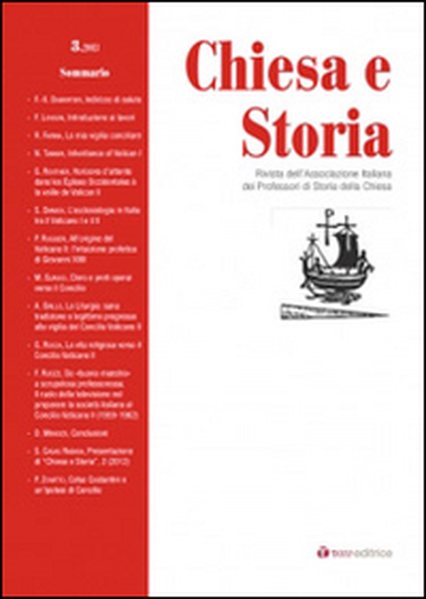 Chiesa e storia. Rivista dell'Associazione Italiana dei Professori di Storia della Chiesa - Librerie.coop Chiesa e storia. Rivista dell'Associazione Italiana dei Professori di Storia della Chiesa - Librerie.coop