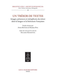 Un trésor de textes. Images, présences et métaphores du trésor dans la langue et la littérature françaises - Librerie.coop