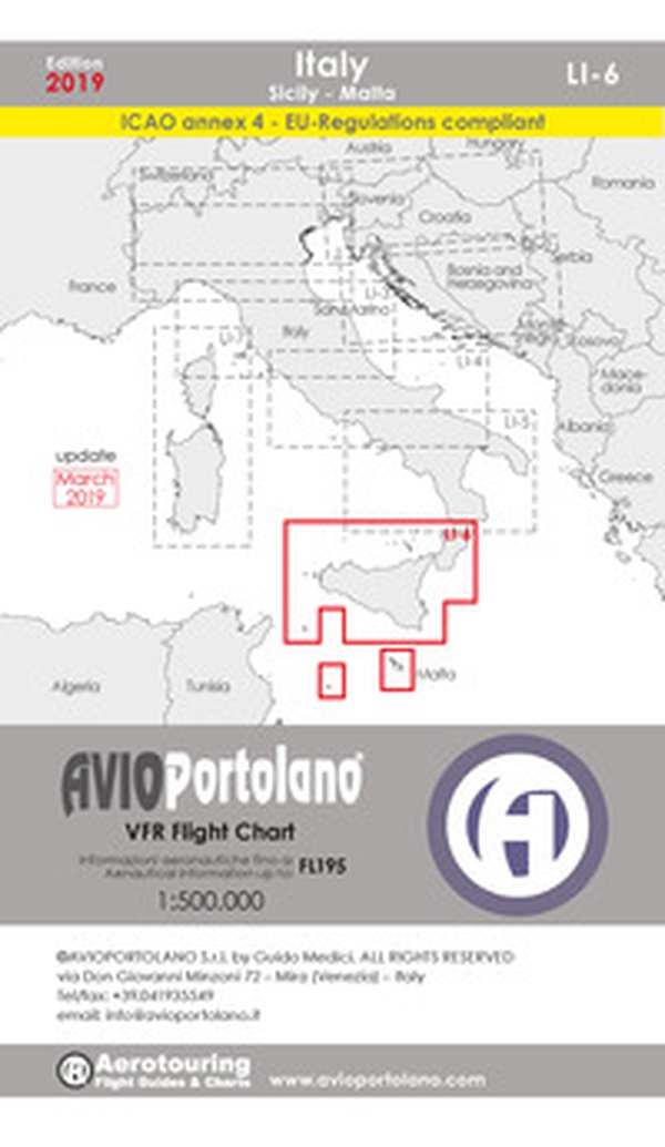 Avioportolano. VFR flight chart LI 6 Italy Sicily. ICAO annex 4 - EU-Regulations compliant. Ediz. italiana e inglese - Librerie.coop Avioportolano. VFR flight chart LI 6 Italy Sicily. ICAO annex 4 - EU-Regulations compliant. Ediz. italiana e inglese - Librerie.coop