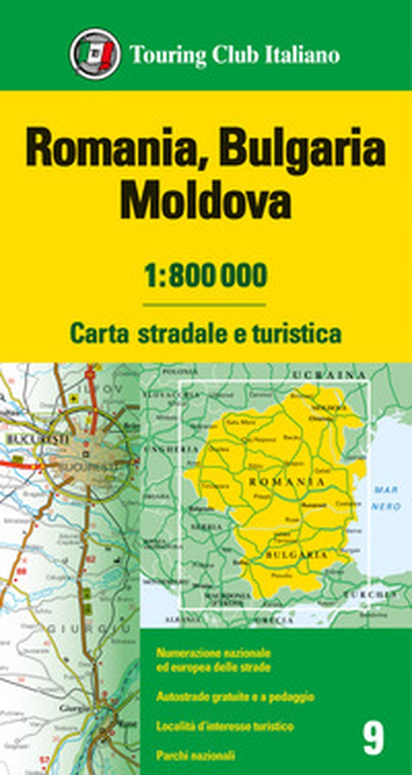 Romania. Bulgaria. Moldavia 1:800.000. Carta stradale e turistica - Librerie.coop Romania. Bulgaria. Moldavia 1:800.000. Carta stradale e turistica - Librerie.coop