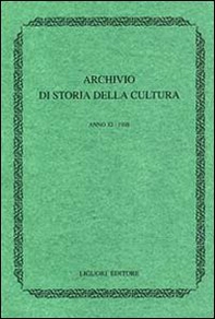 Archivio di storia della cultura (1998) - Librerie.coop