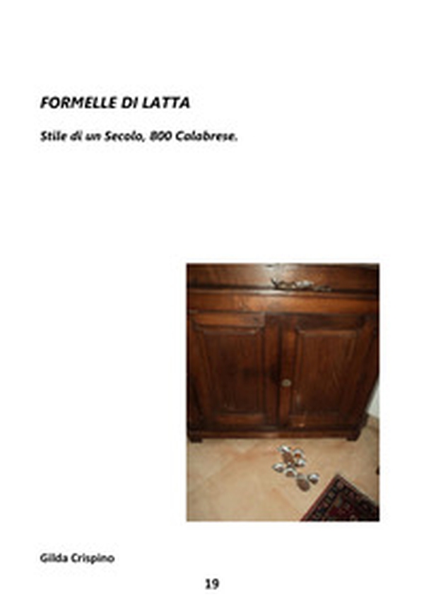 Formelle di latta. Stile di un secolo: 800 calabrese - Librerie.coop Formelle di latta. Stile di un secolo: 800 calabrese - Librerie.coop
